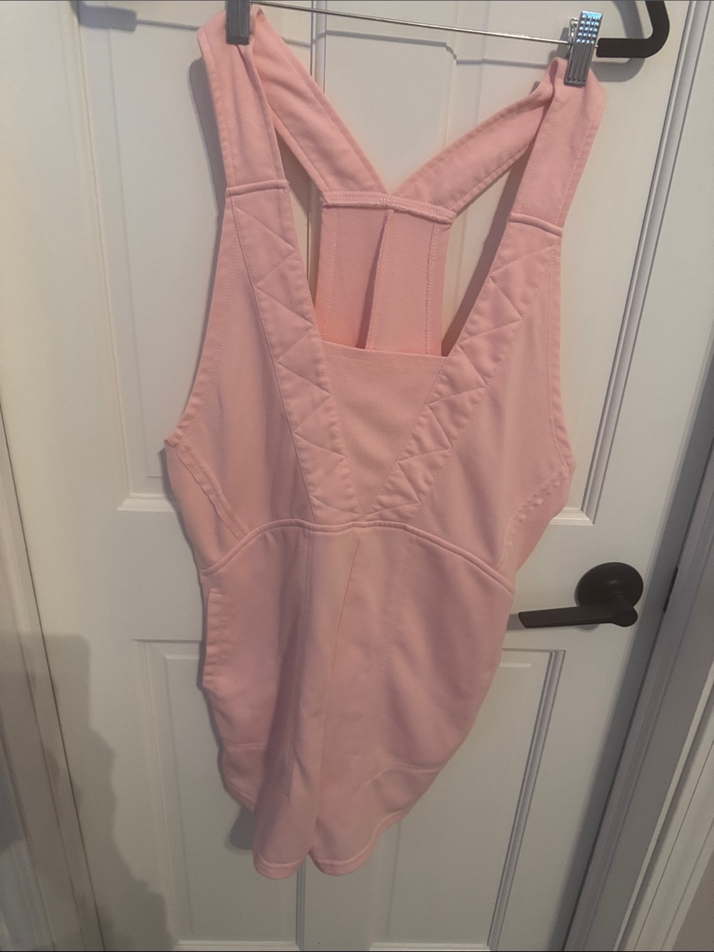 Soft Pink Racerback Romper Jumpsuit